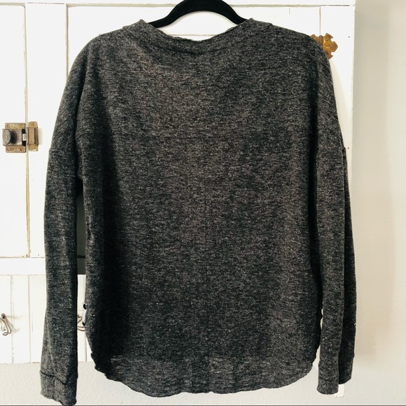 One Teaspoon Reno Marl Chashman Oversize Henley - Picture 7 of 7